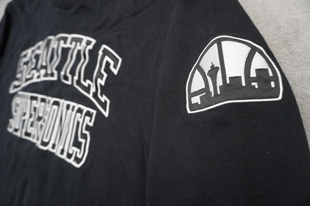 Seattle SuperSonics Sweatshirt Mens 3XL Black NBA Basketball Mitchell & Ness